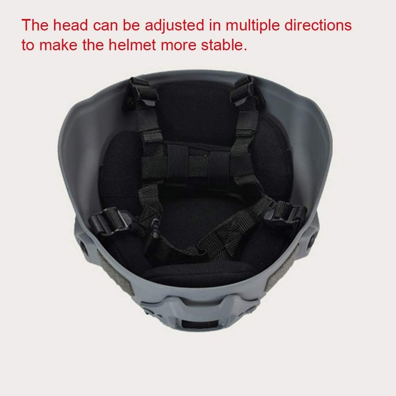 Military Tactical Helmet Airsoft Paintball Head Protector with Night Vision Sports Camera Mount